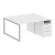 Белый/Металл серый