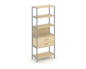 Односекционный стеллаж пятиярусный с ящиками 810х400х1980 Шелф Систем / Shelf System images