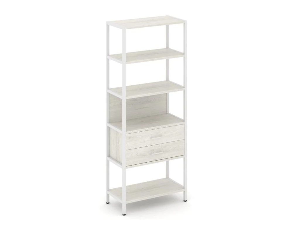 Односекционный стеллаж пятиярусный с ящиками 810х400х1980 Шелф Систем / Shelf System