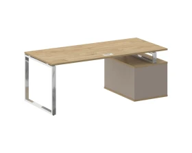 Стол для руководителя с опорной тумбой , левый 200 Шифт / Shift images