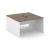 Белый/Вяз благородный/Черная заглушка