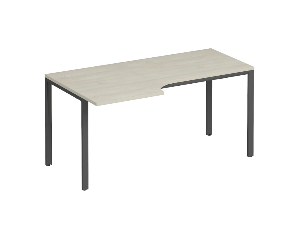 Стол эргономичный левый на металлокаркасе 120 Комфорт МП2