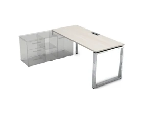 Стол рабочий, прямолинейный три опоры, левый (1400*700*750) НСТЛ-О.979 GLOSS LINE images