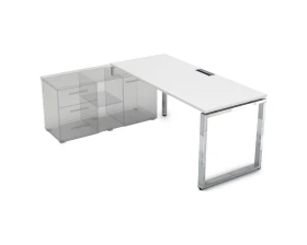 Стол рабочий, прямолинейный три опоры, левый (1400*700*750) НСТЛ-О.979 GLOSS LINE images