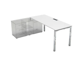 Стол рабочий прямолинейный три опоры, левый (1800*700*750) НСТЛ-П.975 GLOSS LINE images