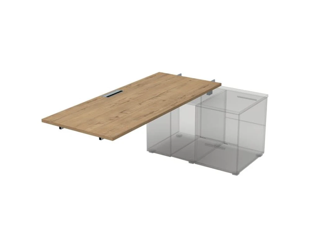 Стол рабочий прямолинейный для крепления на тумбу, средний (1800*700*750) СПС.975 GLOSS