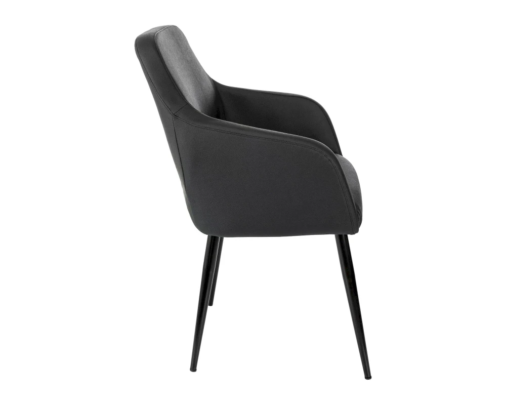 Кресло Бюрократ CH-380F Экокожа, Черный