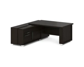 Стол с греденцией (беспроводная зарядка, 2xUSB, розетка) 1835х2016х750 Грейс / Grace images