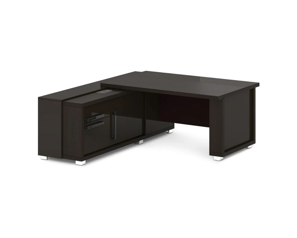 Стол с греденцией (беспроводная зарядка, 2xUSB, розетка) 1835х2016х750 Грейс / Grace