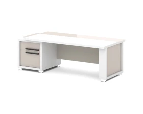 Стол с одной тумбой 2235х1000х750 Грейс / Grace images