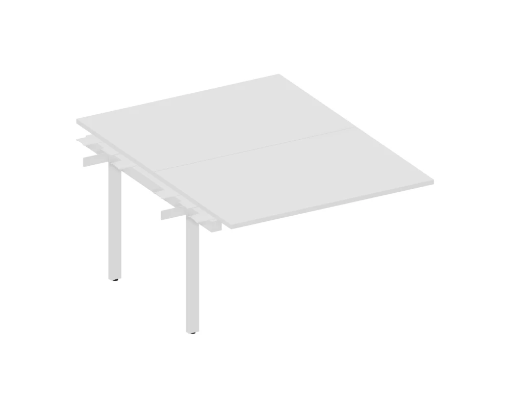 Стол bench приставной 120х160х75 (без отверстий) Артвуд / Artwood Белый/Бук