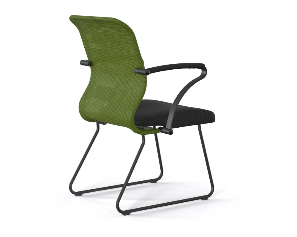 Кресло ErgoLife S 8 M4-8K F57 (подл.1) Сетка/Ткань, Зеленый/Черный