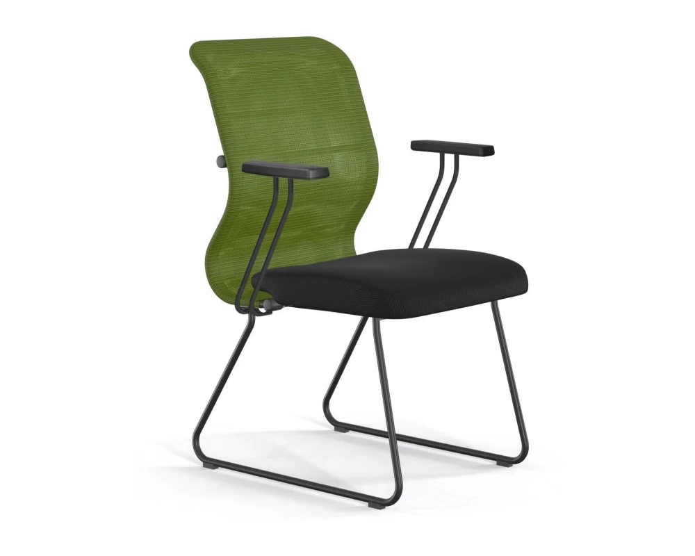 Кресло ErgoLife S 8 M4-8T F57 Сетка/Ткань, Зеленый/Черный