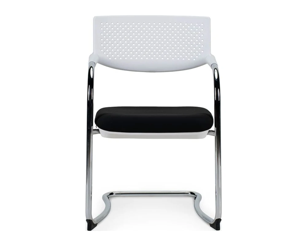 Кресло Norden Самба white CF Пластик/Ткань, Черный/Белый